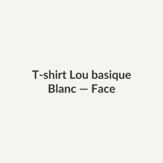 T-shirt Lou basique — Blanc, vue face