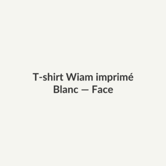 T-shirt Wiam imprimé — Blanc, vue face