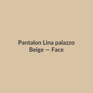 Pantalon Lina palazzo — Beige, vue face