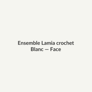 Ensemble Lamia crochet — Blanc, vue face