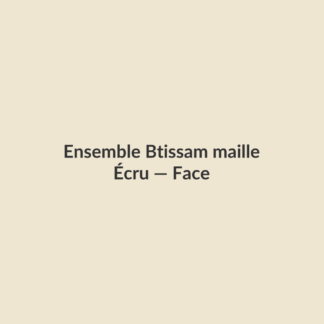 Ensemble Btissam maille — Écru, vue face