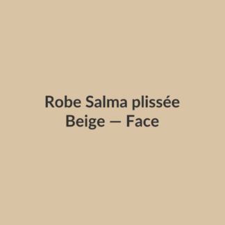 Robe Salma plissée — Beige, vue face