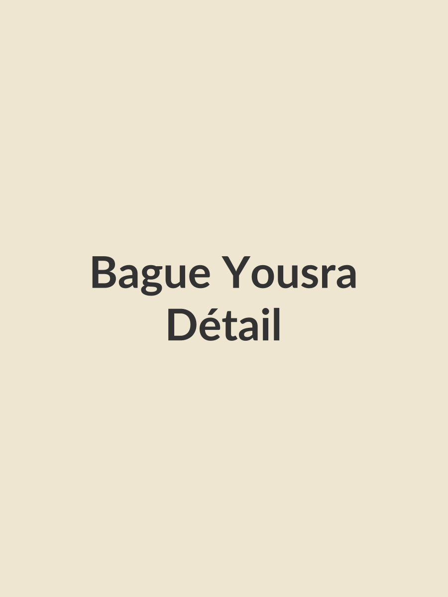 Bague Yousra, détail