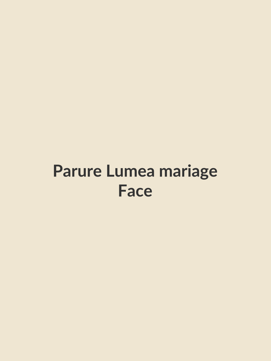 Parure Lumea mariage, face