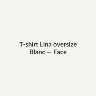 T-shirt Lina oversize — Blanc, vue face