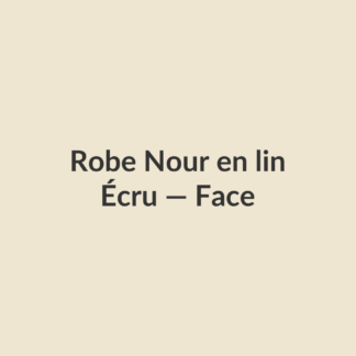 Robe Nour en lin — Écru, vue face