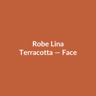 Robe Lina — Terracotta, vue face