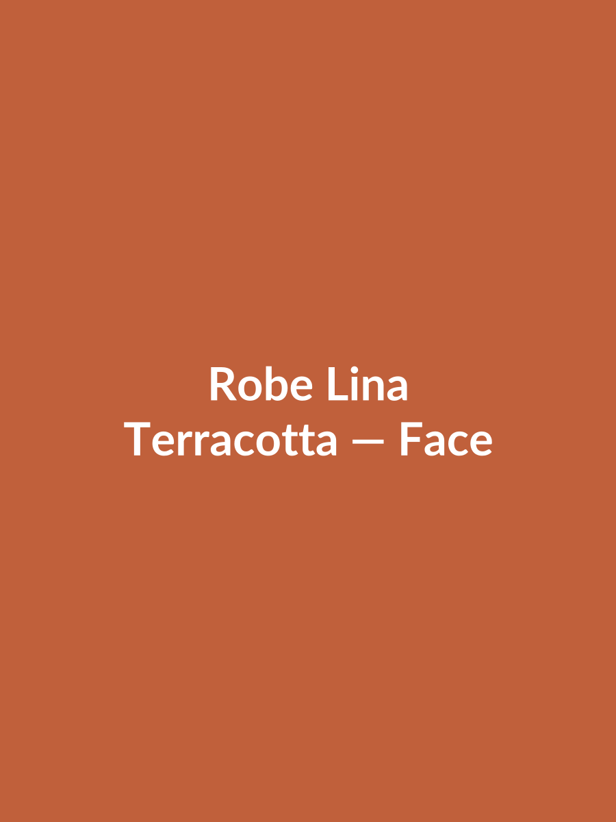 Robe Lina — Terracotta, vue face