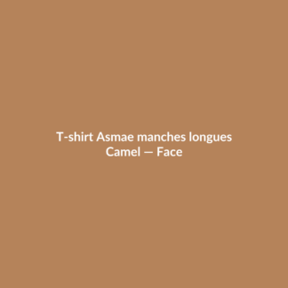 T-shirt Asmae manches longues — Camel, vue face