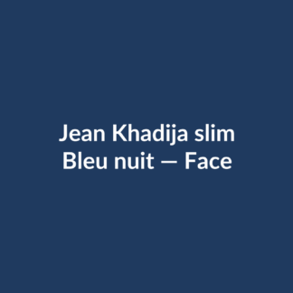 Jean Khadija slim — Bleu nuit, vue face