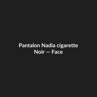 Pantalon Nadia cigarette — Noir, vue face