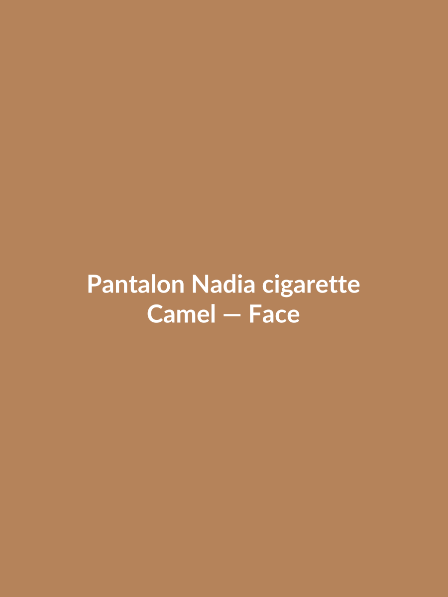 Pantalon Nadia cigarette — Camel, vue face