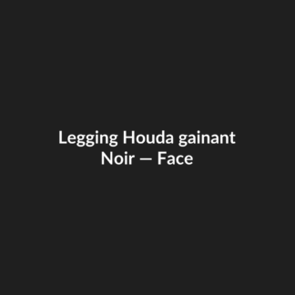 Legging Houda gainant — Noir, vue face