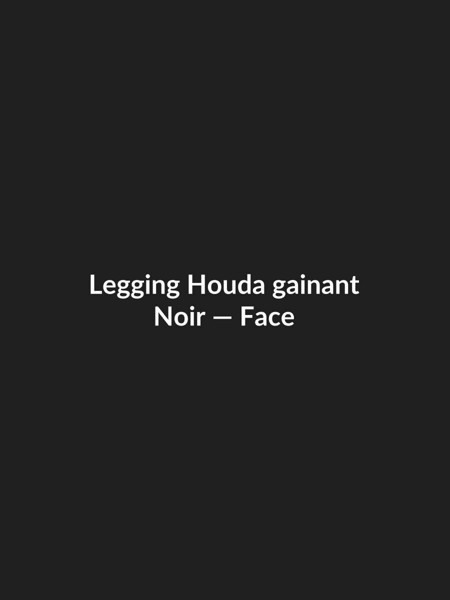 Legging Houda gainant — Noir, vue face