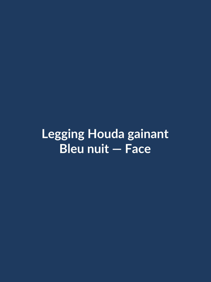 Legging Houda gainant — Bleu nuit, vue face