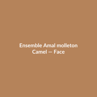Ensemble Amal molleton — Camel, vue face