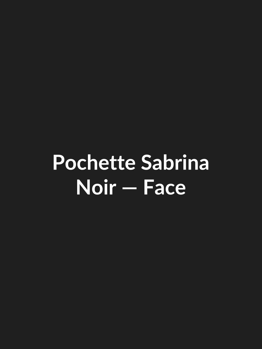 Pochette Sabrina — Noir, vue face
