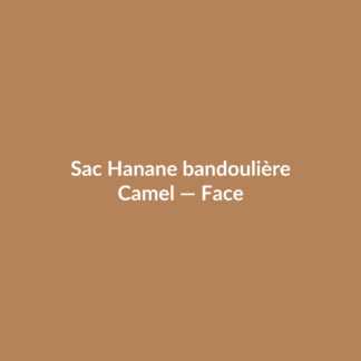 Sac Hanane bandoulière — Camel, vue face