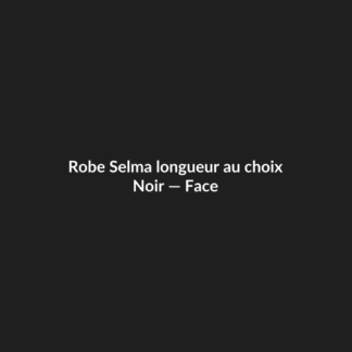 Robe Selma longueur au choix — Noir, vue face