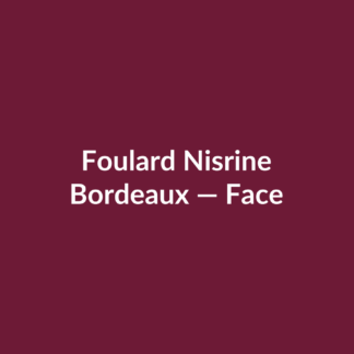 Foulard Nisrine — Bordeaux, vue face